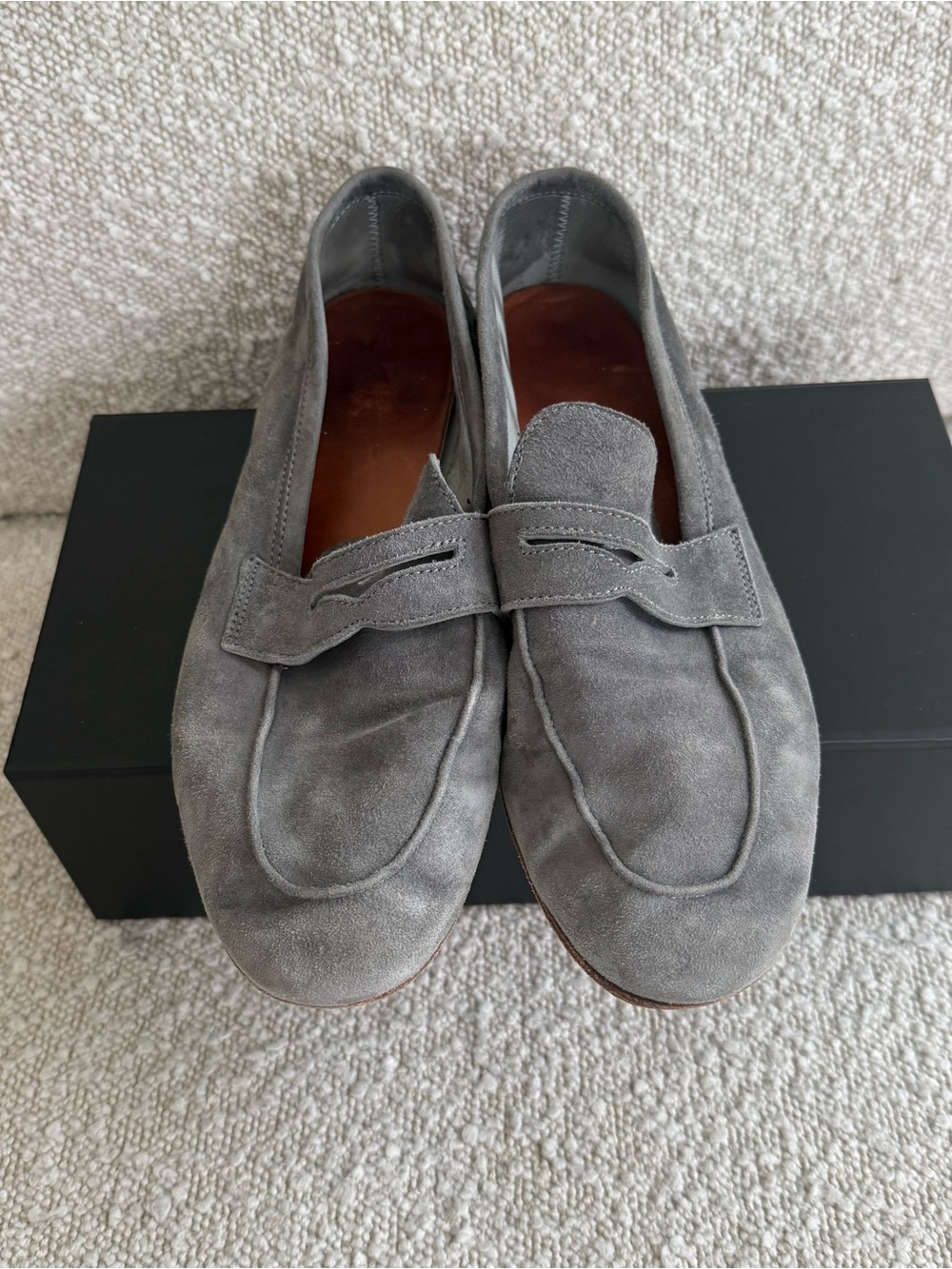 M.Gemi The Sacca Uomo Grey Suede Loafers